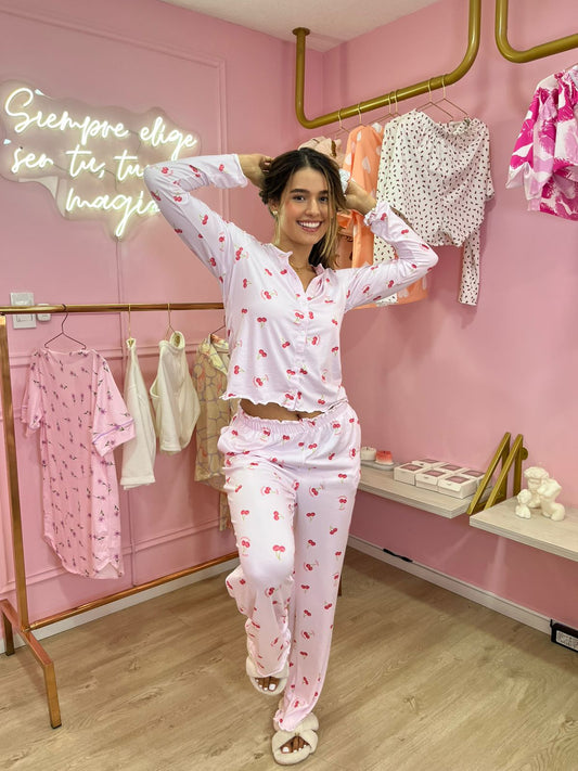 Pijama Cerezas Pantalon