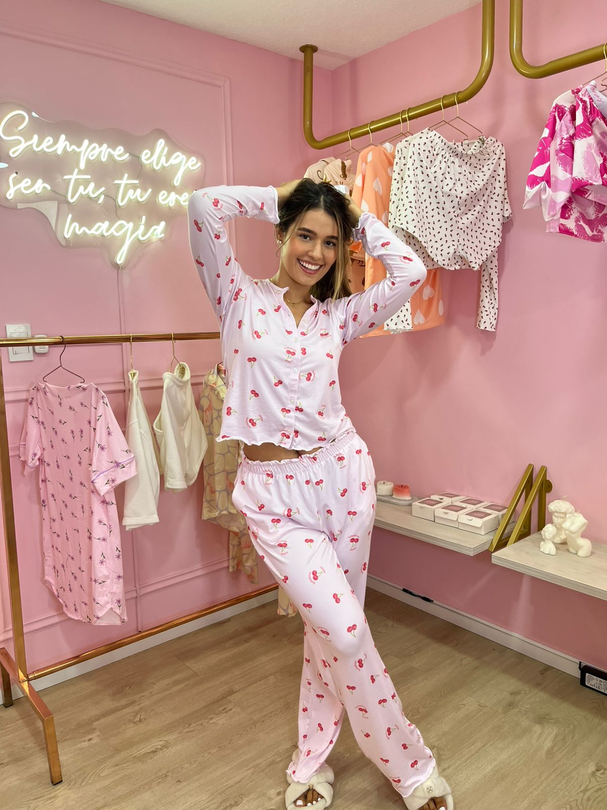 Pijama Cerezas Pantalon